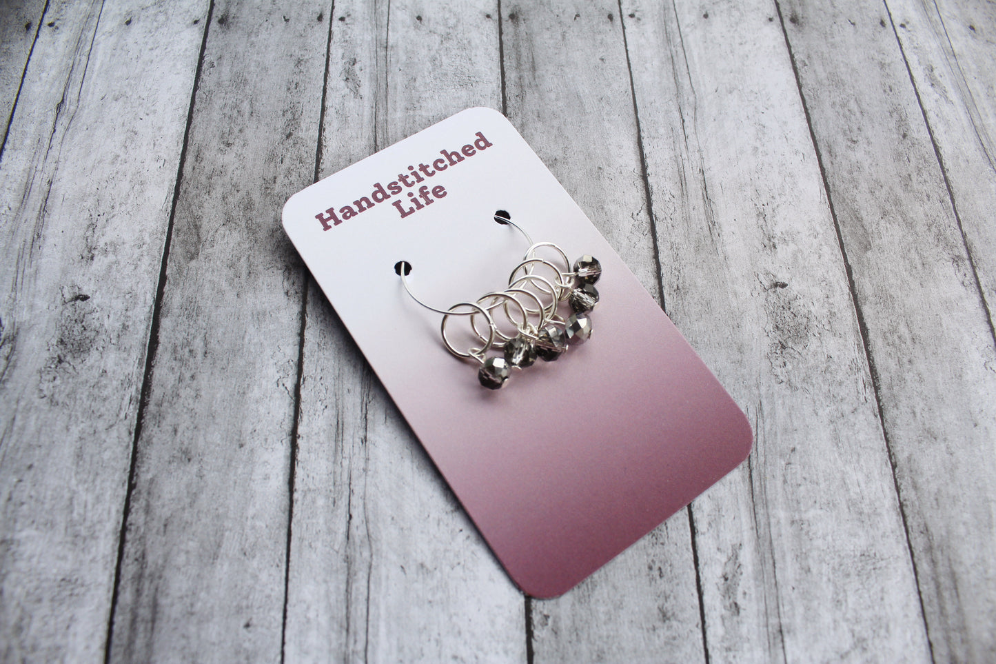 Silver Lining Stitch Marker