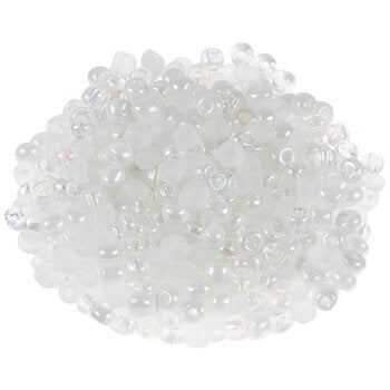 Snow Beaded Stitch Markers