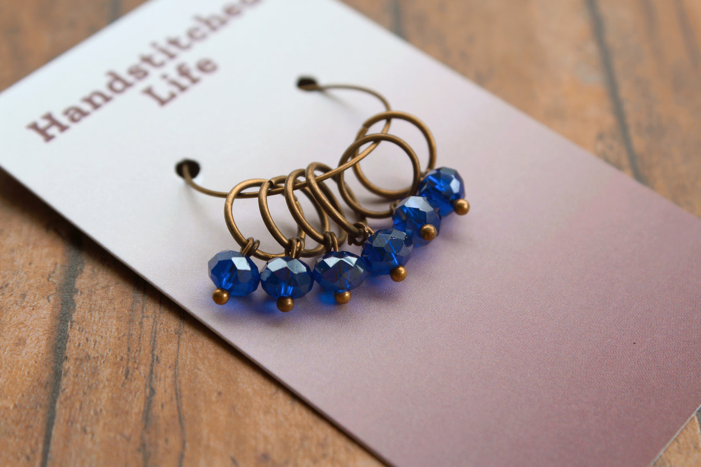 Cobalt Stitch Markers