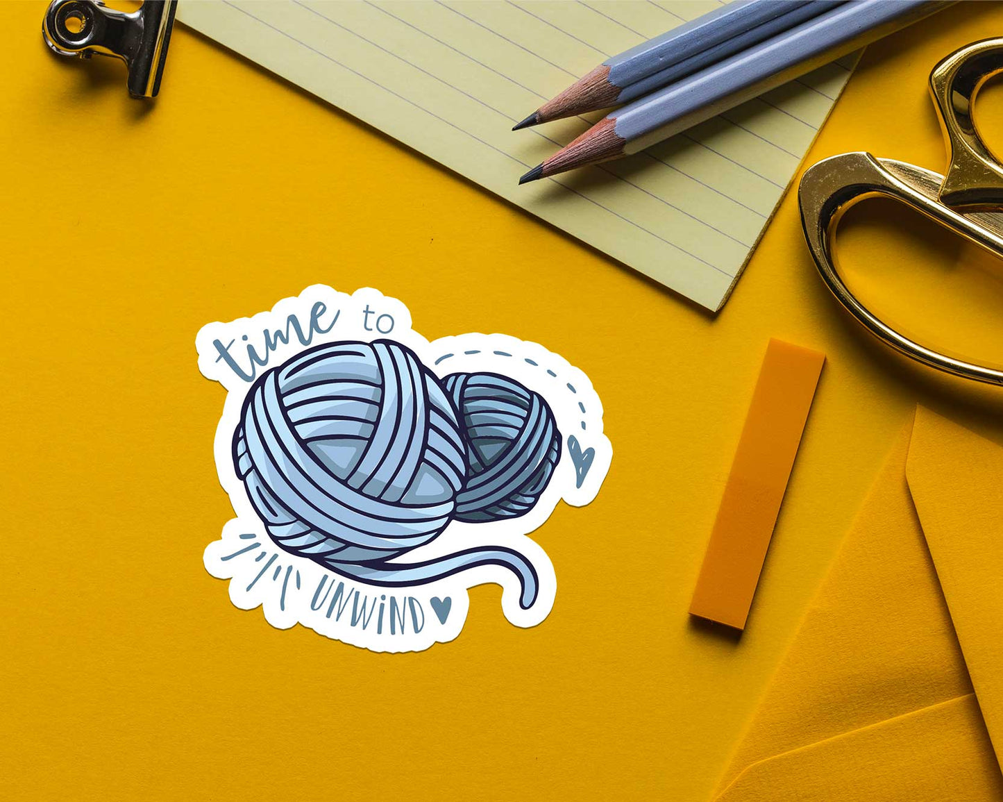 Shop Intaglio - Time to Unwind Sticker