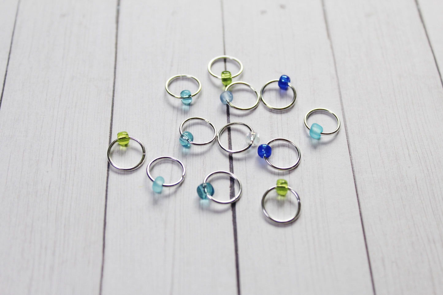 Turquoise Mix Beaded Stitch Markers