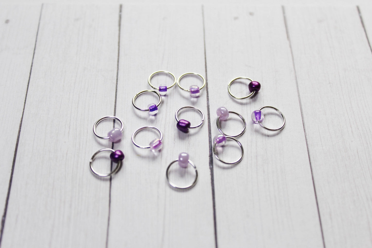Sugar Plum Beaded Stitch Markers