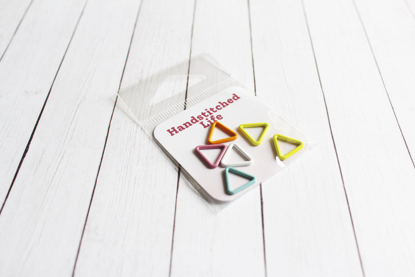 Neon Triangle Stitch Markers