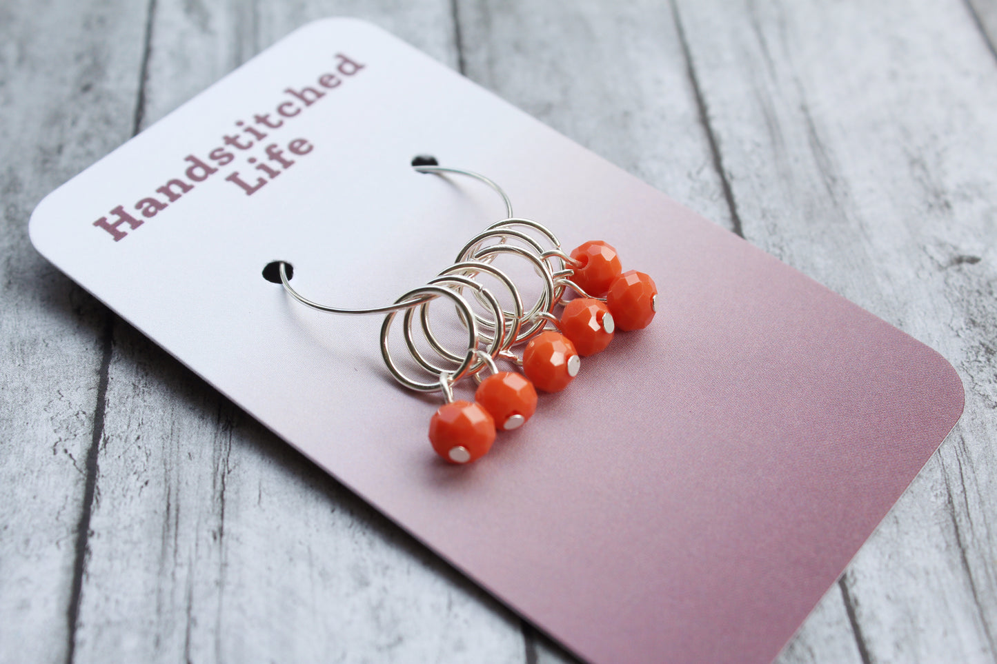 Pumpkin Spice Stitch Markers