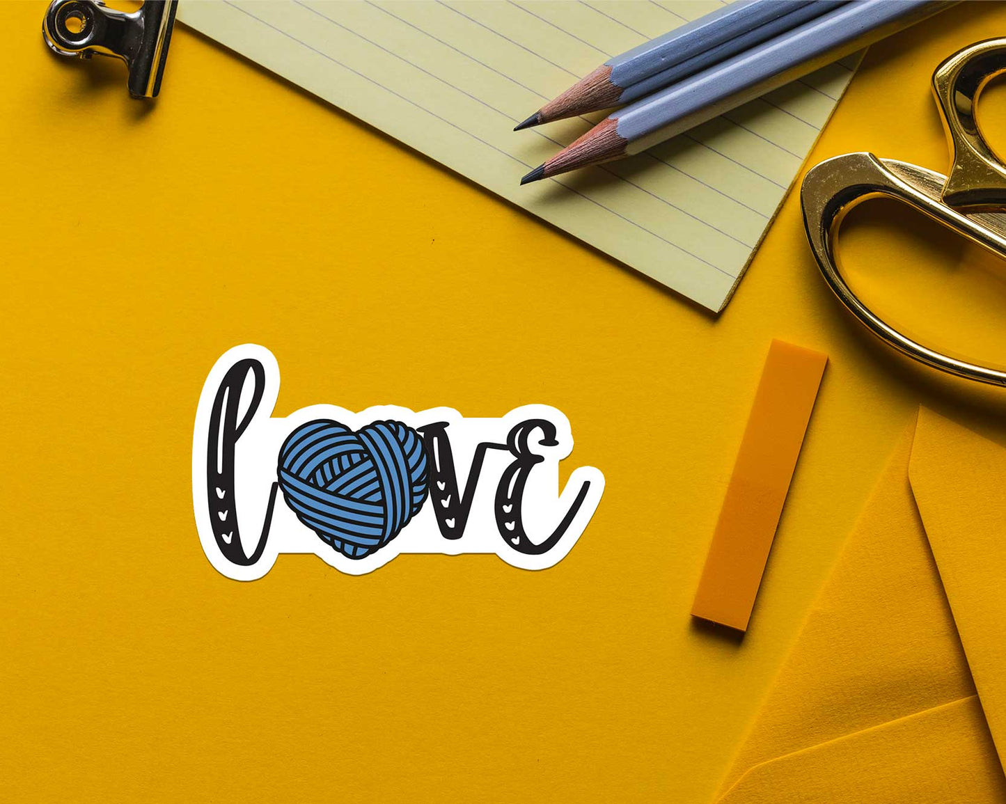 Shop Intaglio - Love Yarn Sticker