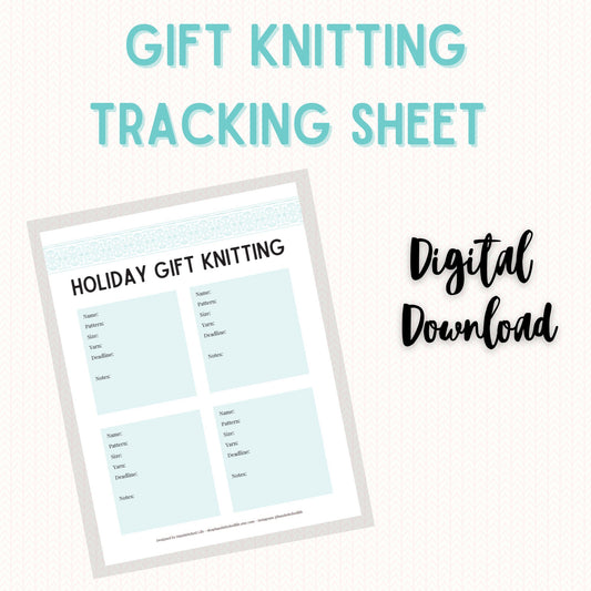 Holiday Gift Knitting Project Planner Page