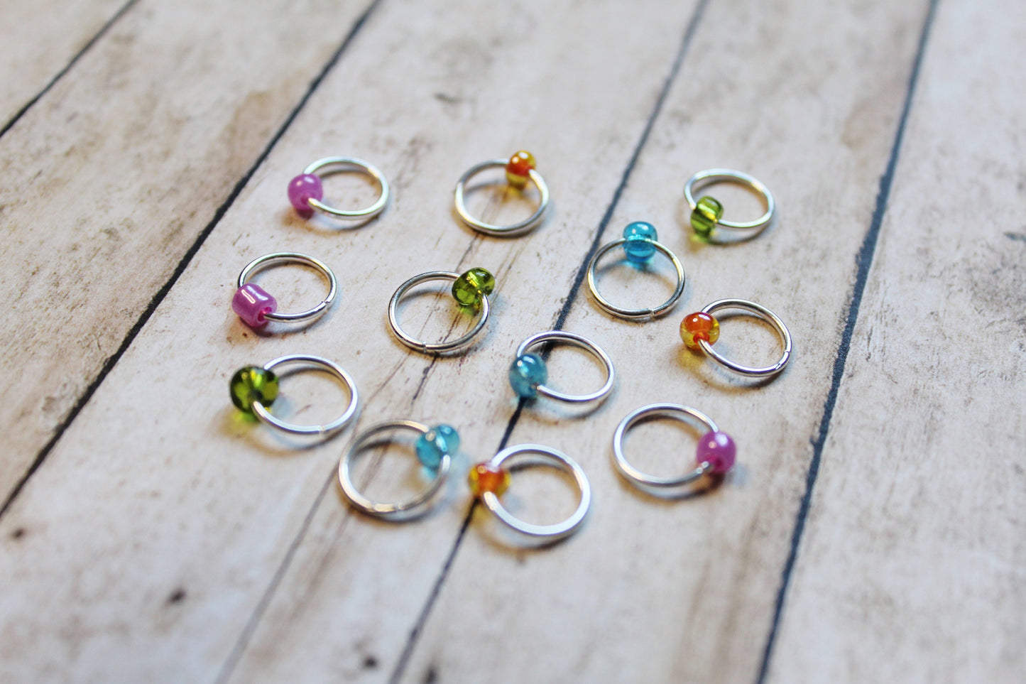 Spring Bouquet Beaded Stitch Markers