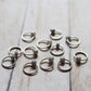 Fog Gray Premium Beaded Stitch Markers  Knitting Marker