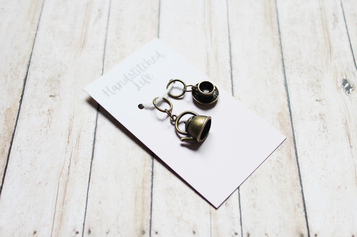 Tea Time Stitch Marker Duo