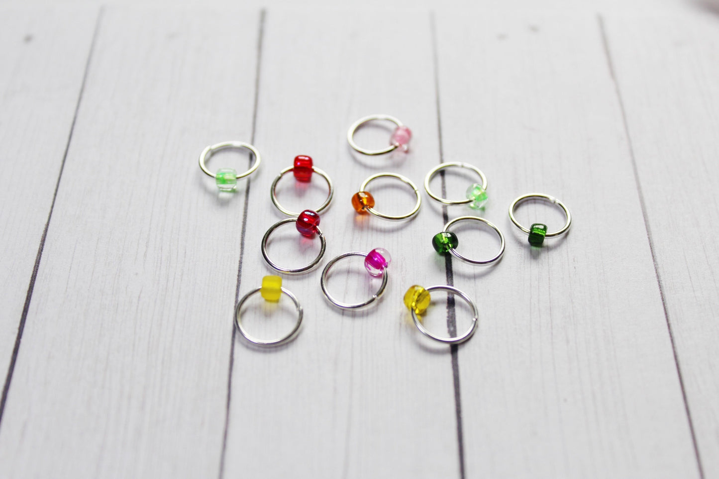 Confetti Beaded Stitch Markers