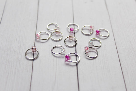 Roses Beaded Stitch Markers